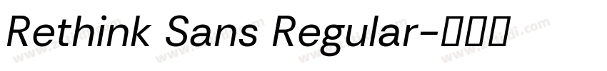 Rethink Sans Regular字体转换